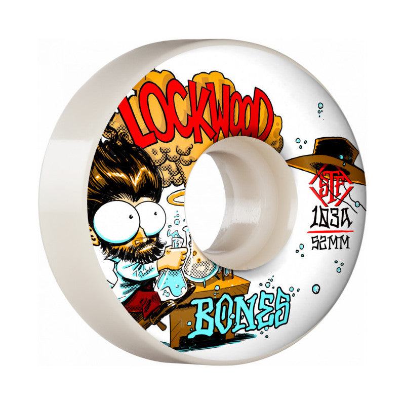 Bones Pro STF Lockwood Experimental V3 Slims 52mm Roues de skateboard