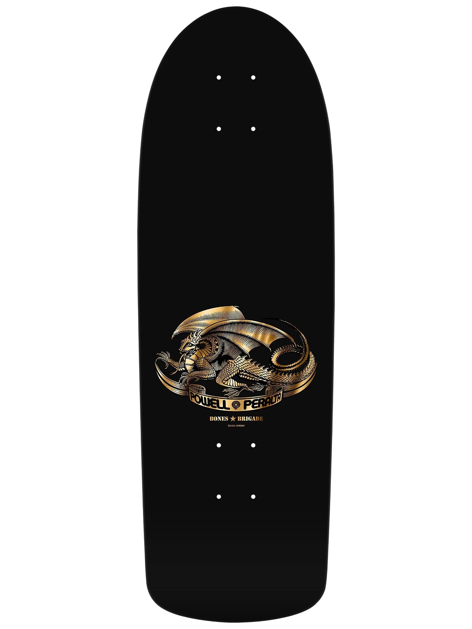 Limited Edition Bones Brigade Series 16  Tony Hawk Reissue Deck - Black/Gold Foil