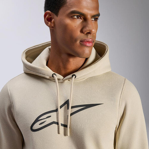Sweat à capuche Alpinestars Ageless - Blanc cassé/Noir