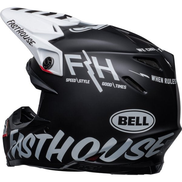 Bell Moto-9s Flex - Fasthouse Flex Crew Noir/Blanc 
